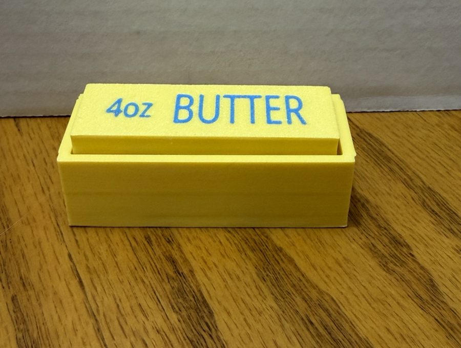 Yellow 4 oz butter keeper box